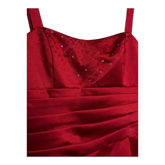 NWT Davids Bridal Junior bridesmaid pick me up dress style JB5062 apple  Size 12
